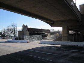 The Downtown Transit Center is being demolished.