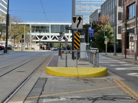 E. Michigan St. and N. Jackson St. The Hop Station
