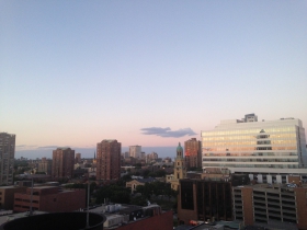 The view from the top of the Milwaukee Athletic Club.