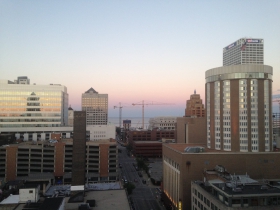 The view from the top of the Milwaukee Athletic Club.