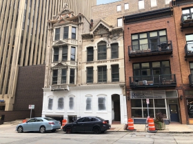 216-222 E. Mason St. During Painting