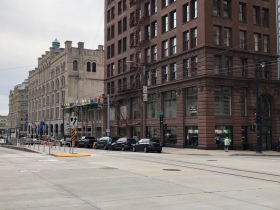 627-637 N. Broadway Facade Installation
