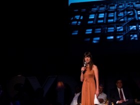 Anna introducing the moderators