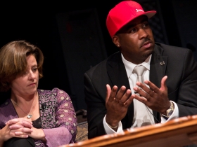 Laura Bray and Kalan Haywood