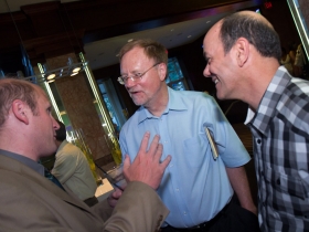 Alderman Nik Kovac, Bruce Murphy, and Jeff Bentoff