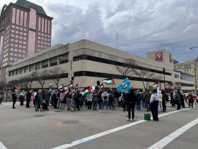 Pro-Palestine Protesters Near Biden Fundraiser