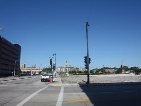 Juneau Ave. looking west from Old World Third Street
