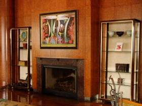 Lobby art in Hotel Metro.