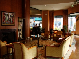 Lobby with bar.