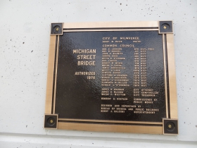 1976 Michigan Street Bridge Plaque