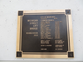 2019 Michigan Street Bridge Plaque