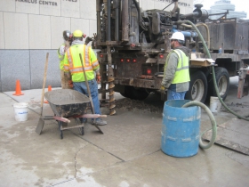 Test bore work at the Marcus Center.