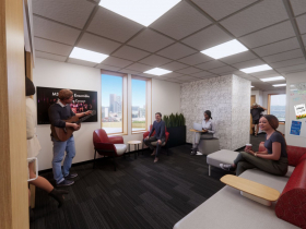 Patricia E. Kern Conservatory of Music Interior Rendering