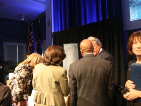 Listening to Jon Pickard describe the building.