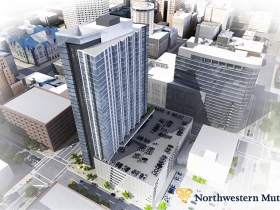 Northwestern Mutual residential - Above looking southwest