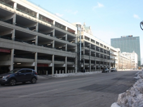 Parking structures on Michigan Street