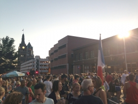 Opening night crowd at Bastille Days.