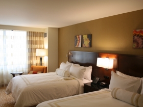 Hotel room at the Marriott.