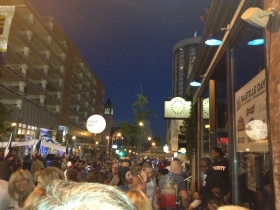 Opening night crowd at Bastille Days.