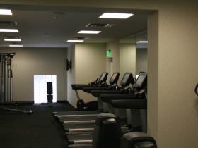Workout room.
