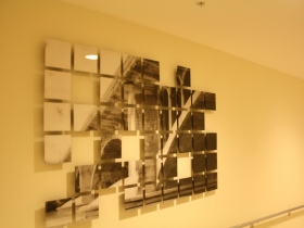 Art in the hallway of the Marriott.