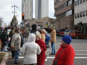 Gary Grunau watches the parade.