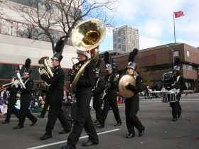 Here comes the band!