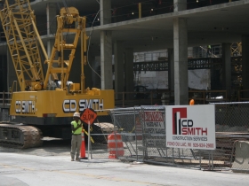 Construction at the Marriott