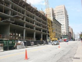 Construction at the Marriott