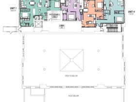 Proposed Mackie Building level three plan.