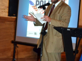 Alderman Nik Kovac performs his poem the Longest Street in the City