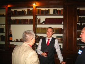 Chris Larson at a Lassa Fundraiser.