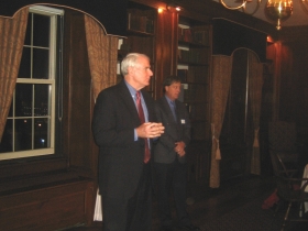 Tom Barrett fires up the crowd.