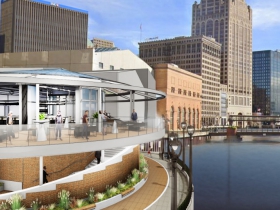 Associated Bank River Center Exterior Rendering