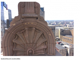 Spalling Terra Cotta at Milwaukee City Hall