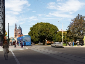 Milwaukee Streetcar Rendering