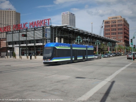 Milwaukee Streetcar Rendering