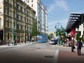 Milwaukee Streetcar Rendering