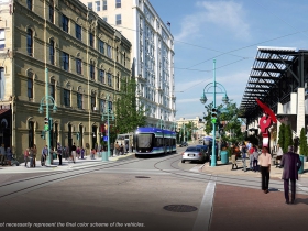 Milwaukee Streetcar Rendering