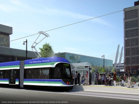 Milwaukee Streetcar Rendering