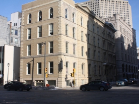 The bank riot included the State Bank Building