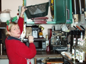 Dawn Andrade Using the Conveyor.