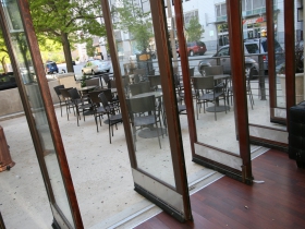 Whiskey Bar outdoor patio and main entrance