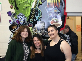 Karen, Sheila Pufahl-Bettin and Sydney Goepfert from Brewed Cafe