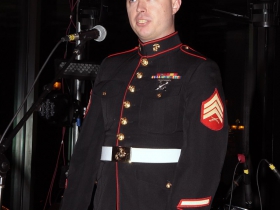 Sgt. Nicholas Ranum from the Milwaukee Marine Corps recruiting station