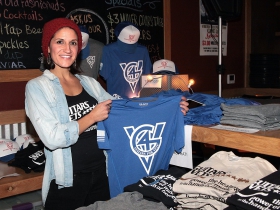 Volunteer, Sarah Nygard from Newd Custom Printing