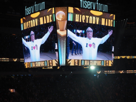 Jim Paschke Wears Giannis Shirt