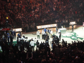 Khris Middleton Addresses Crowd