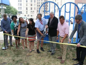 Postman Square Ribbon Cutting