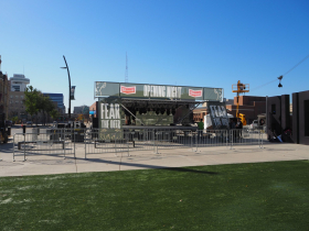 2021 Opening Night Watch Party Setup